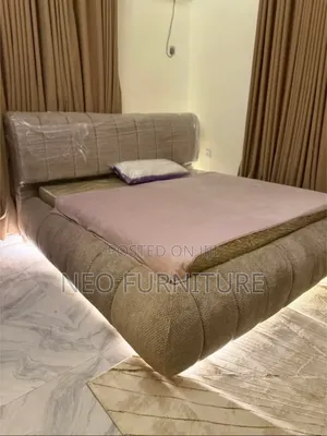 Padded Bedframe With Light