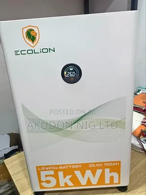 5kwh Ecolion Lithium Ion Batteries 48v and 24v