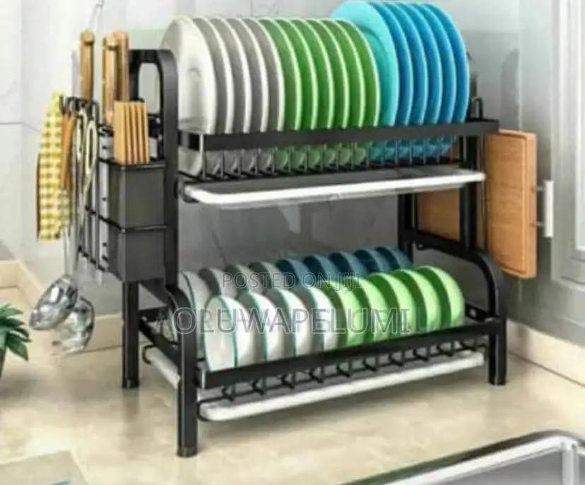 2 Step Kitchen Plate Rack