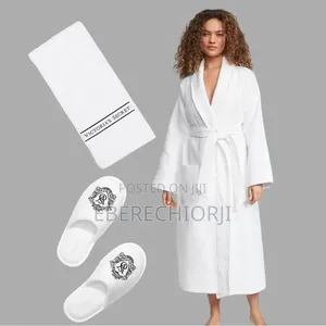 Turkey Bathrobe and Bathrobe Slippers