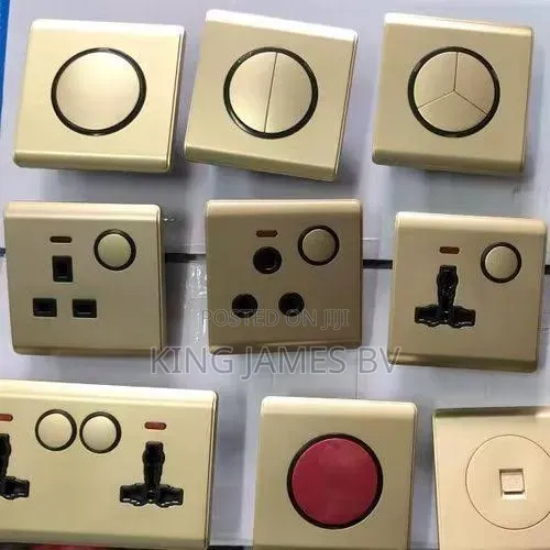 Gold Push Switches and Sockets