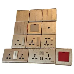 Uk Standard Golden Switches and Sockets