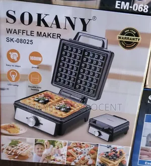Sokany 1600w Double Side Heating Waffle Maker (Sk-08025)