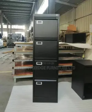 Malaysia Made Black 4 Drawers Cabinet