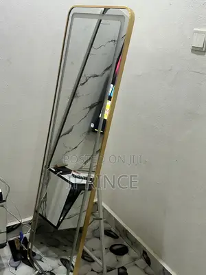 Luxury Full-Length Led Smart Mirror With Touch Sensor (Gold Frame)