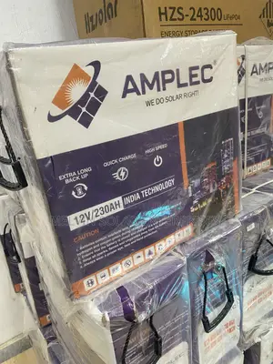 230ah 12v Amplec Solar Tubular Batteries Available in Stock