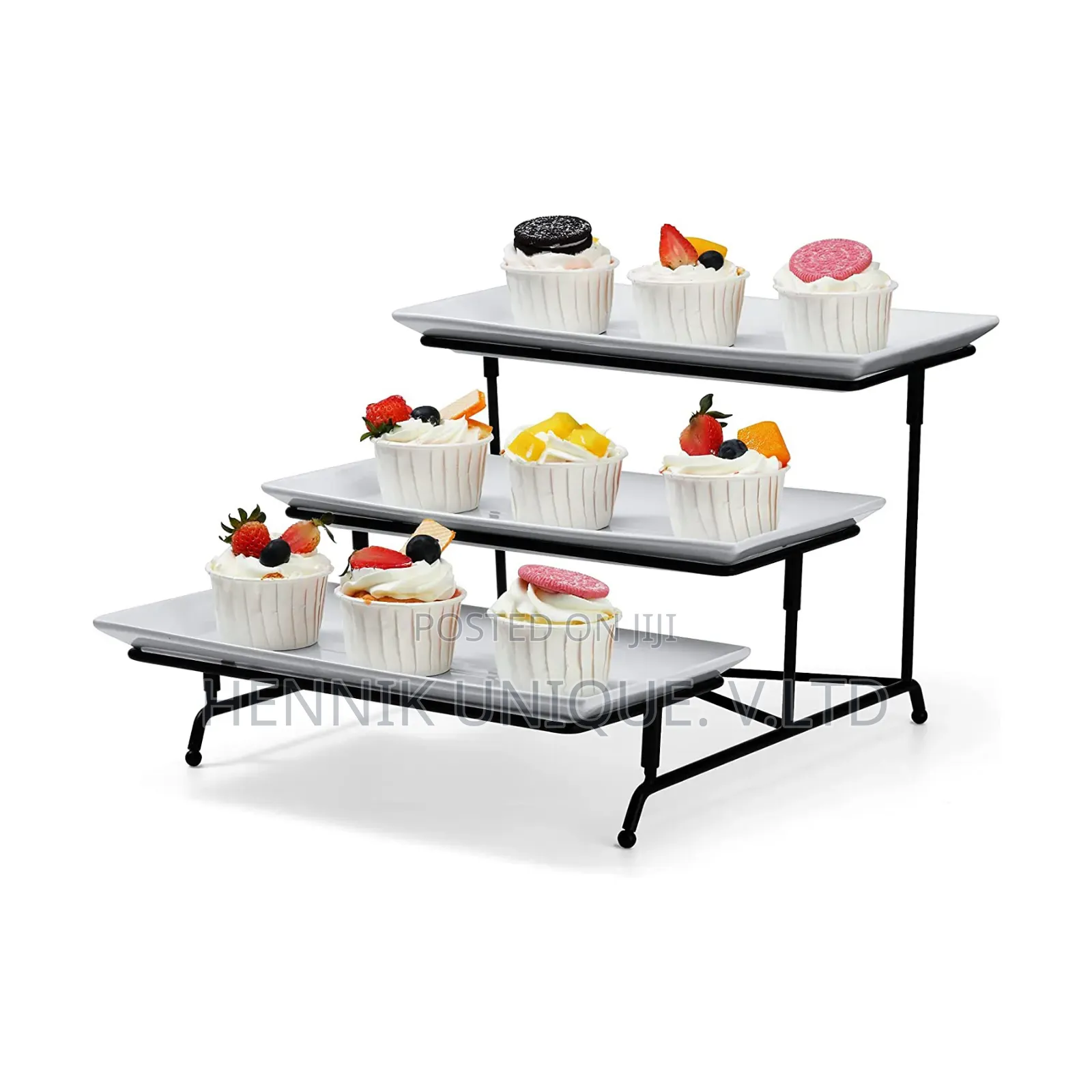 Server Tray Display Serving Dishes Tier Rectangular Serving Platter