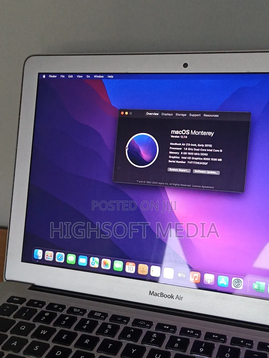Laptop Apple MacBook Air 2015 8GB Intel Core i5 SSD 256GB