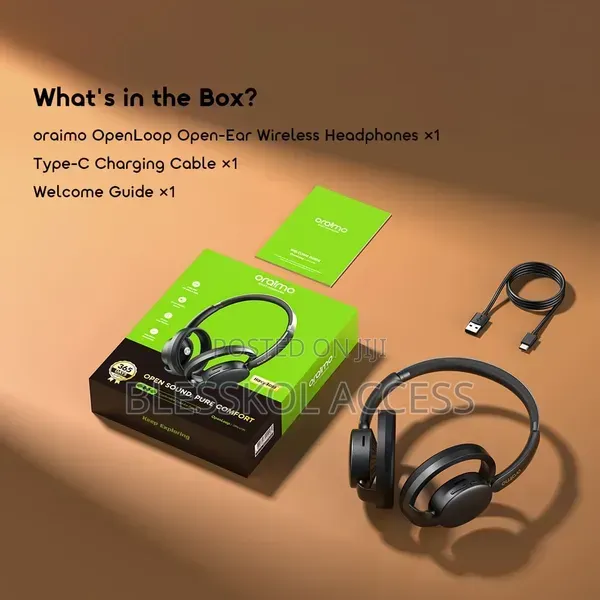Oraimo Openloop 50h Long-Lasting Open-Ear Wireless Headphones