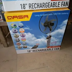 White Rechargeable Fan 18 Inches