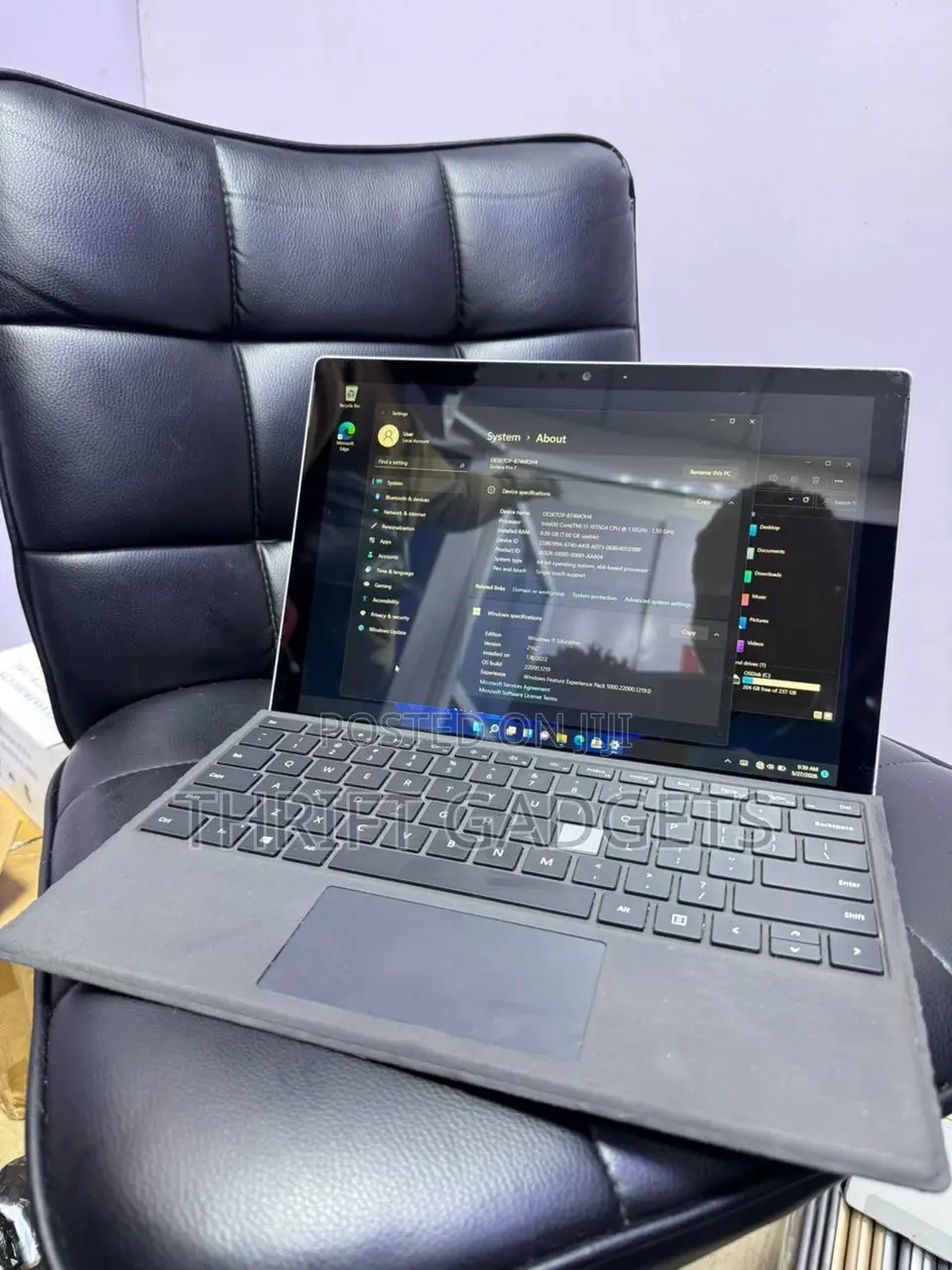 Laptop Microsoft Surface Pro 7 8GB Intel Core i5 SSD 256GB