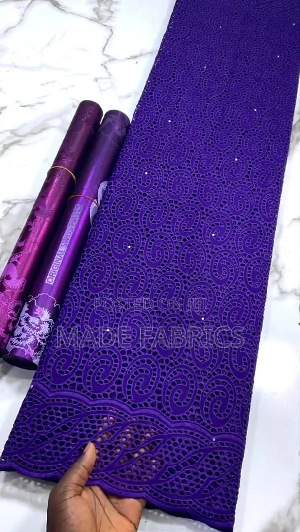 Swiss Voile Laser Lace
