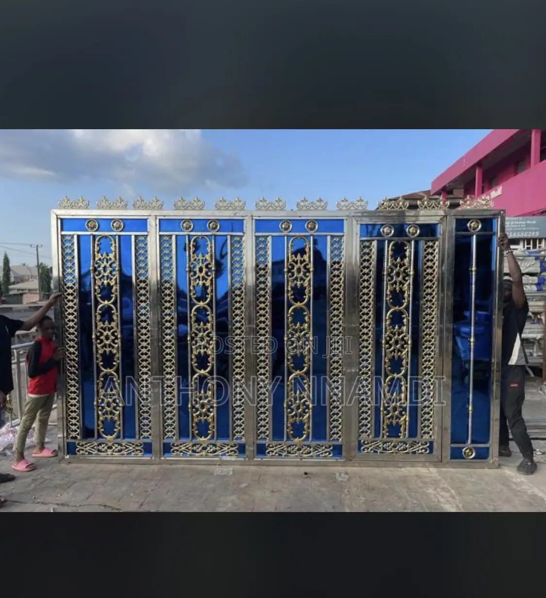 Stainless and Wrought Iron Gate