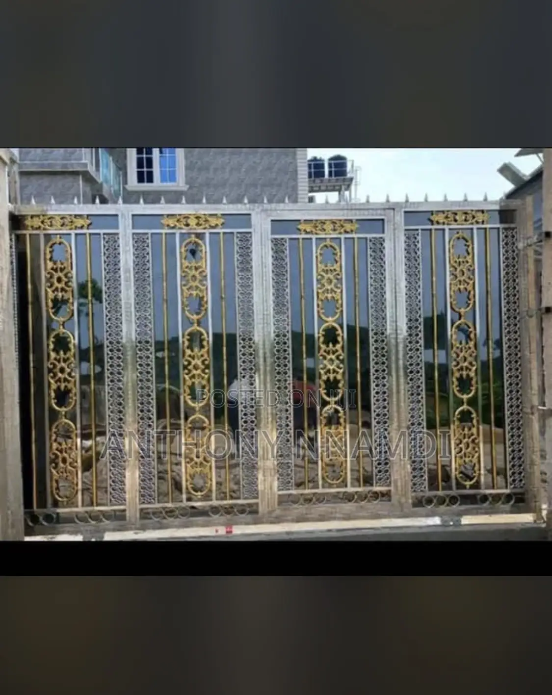 Stainless and Wrought Iron Gate