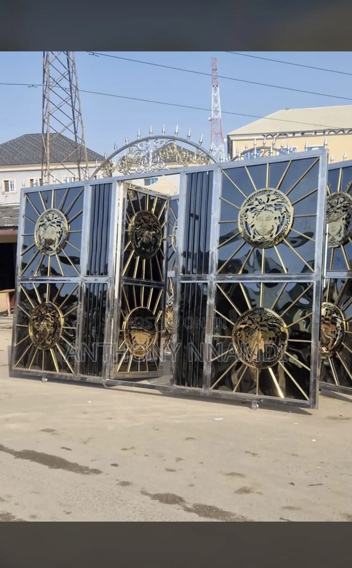 Stainless and Wrought Iron Gate