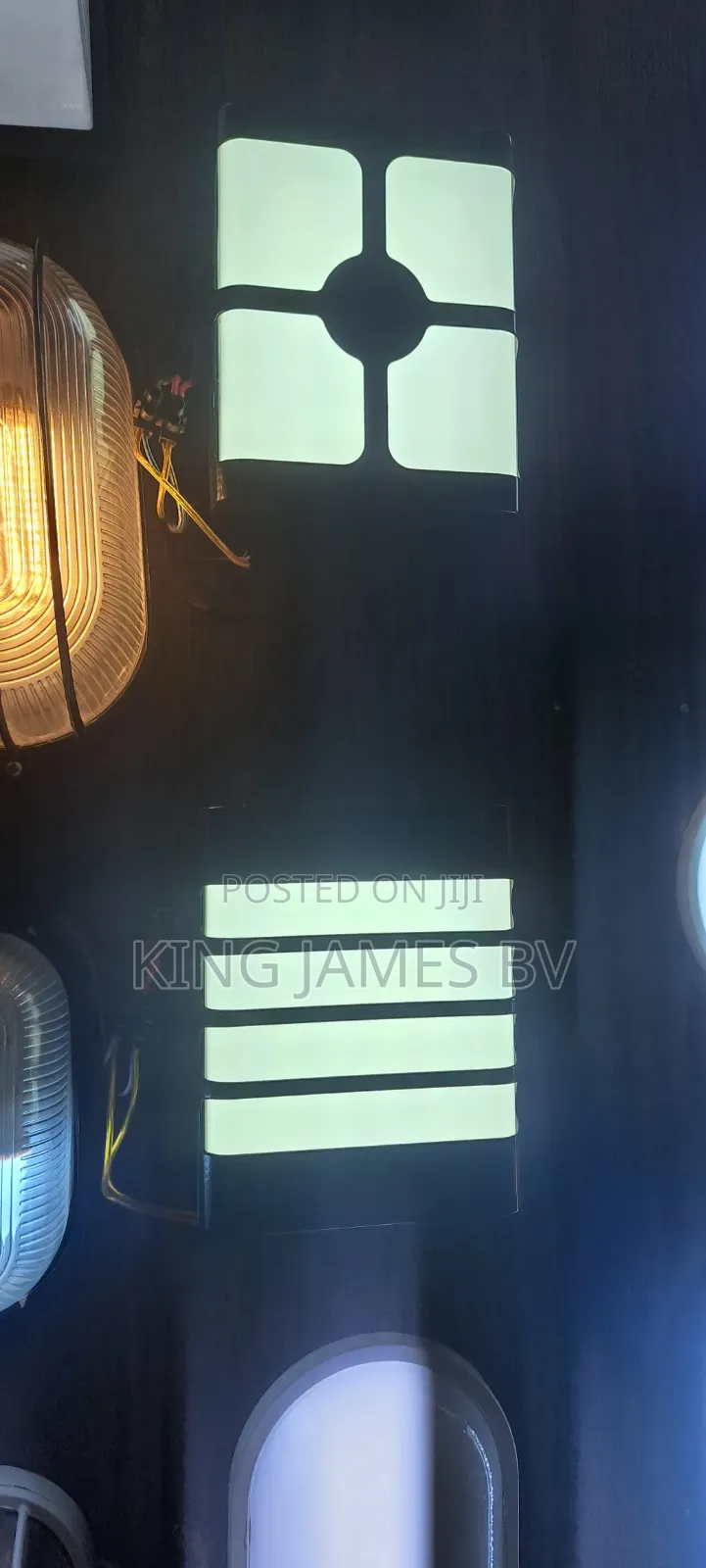 Plasticated Rect Outdoor Wall Light