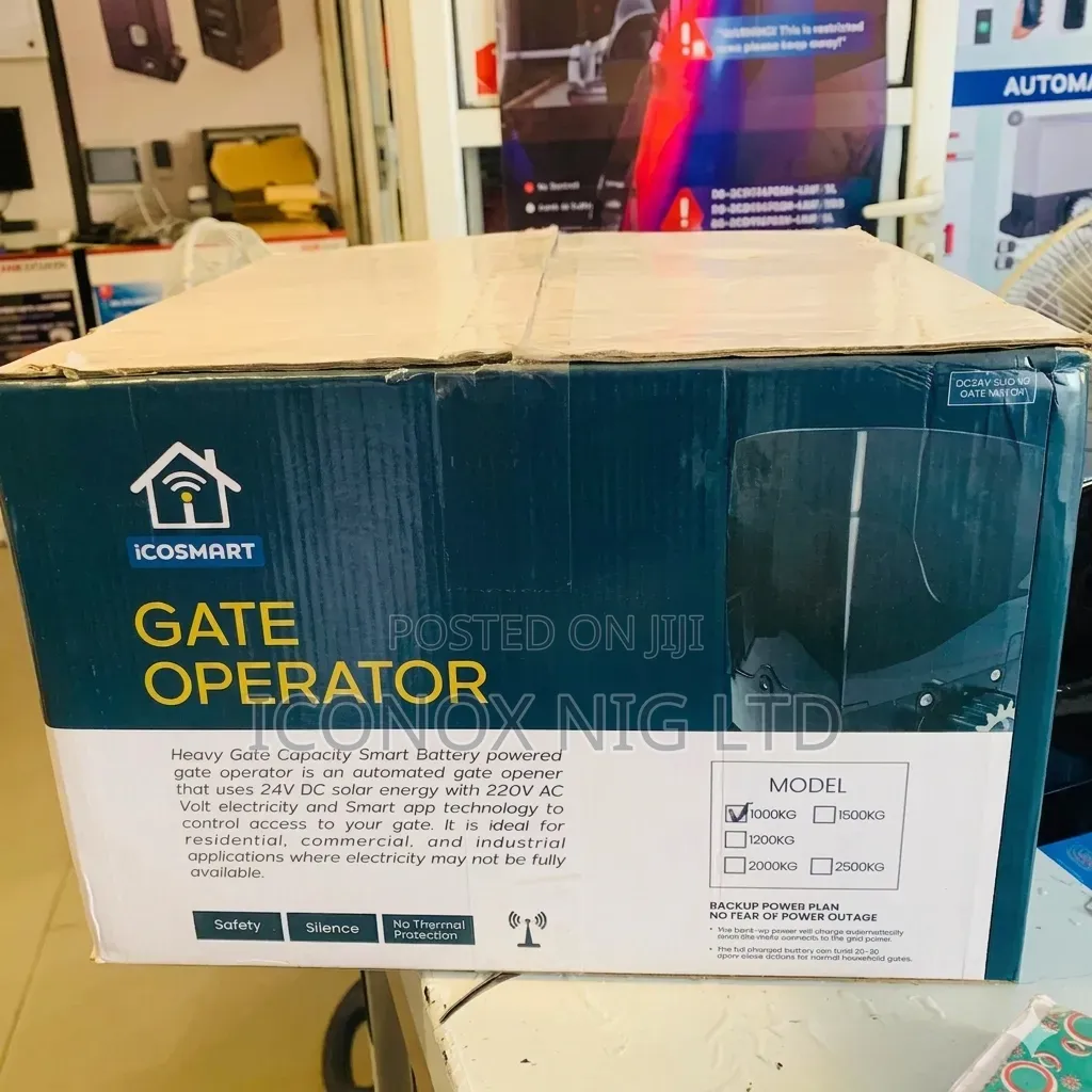 2000kg Icosmart Sliding Smart Gate Operator, Remote, App Wifi,Battery