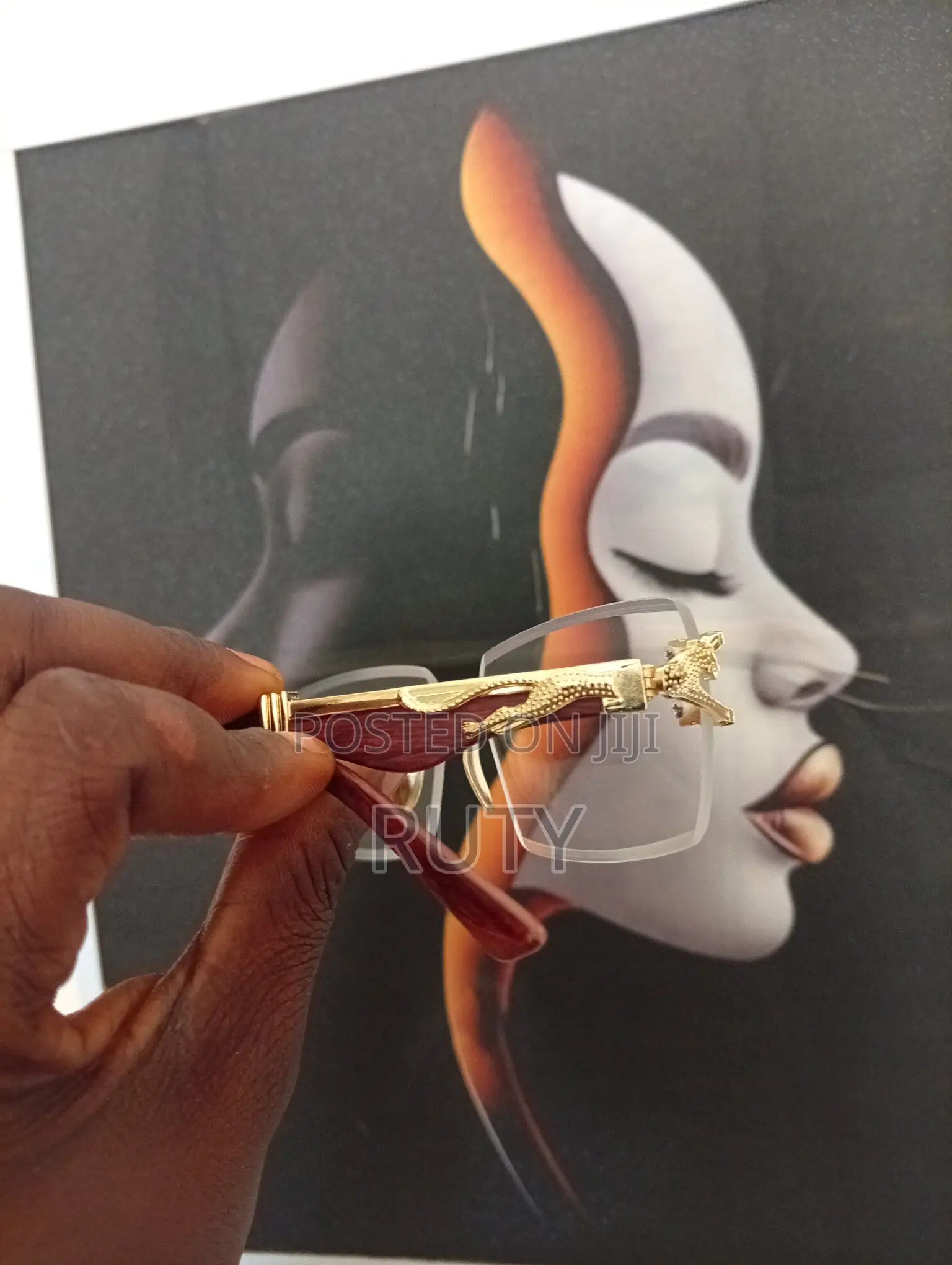 Men Transparent Cartier Glasses