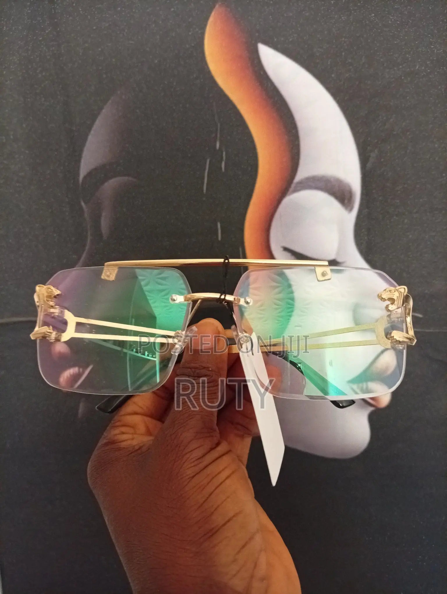 Men Transparent Cartier Glasses
