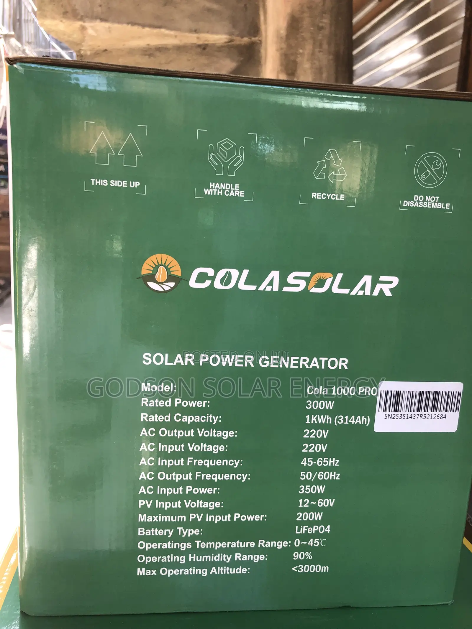 Cola Solar Generator