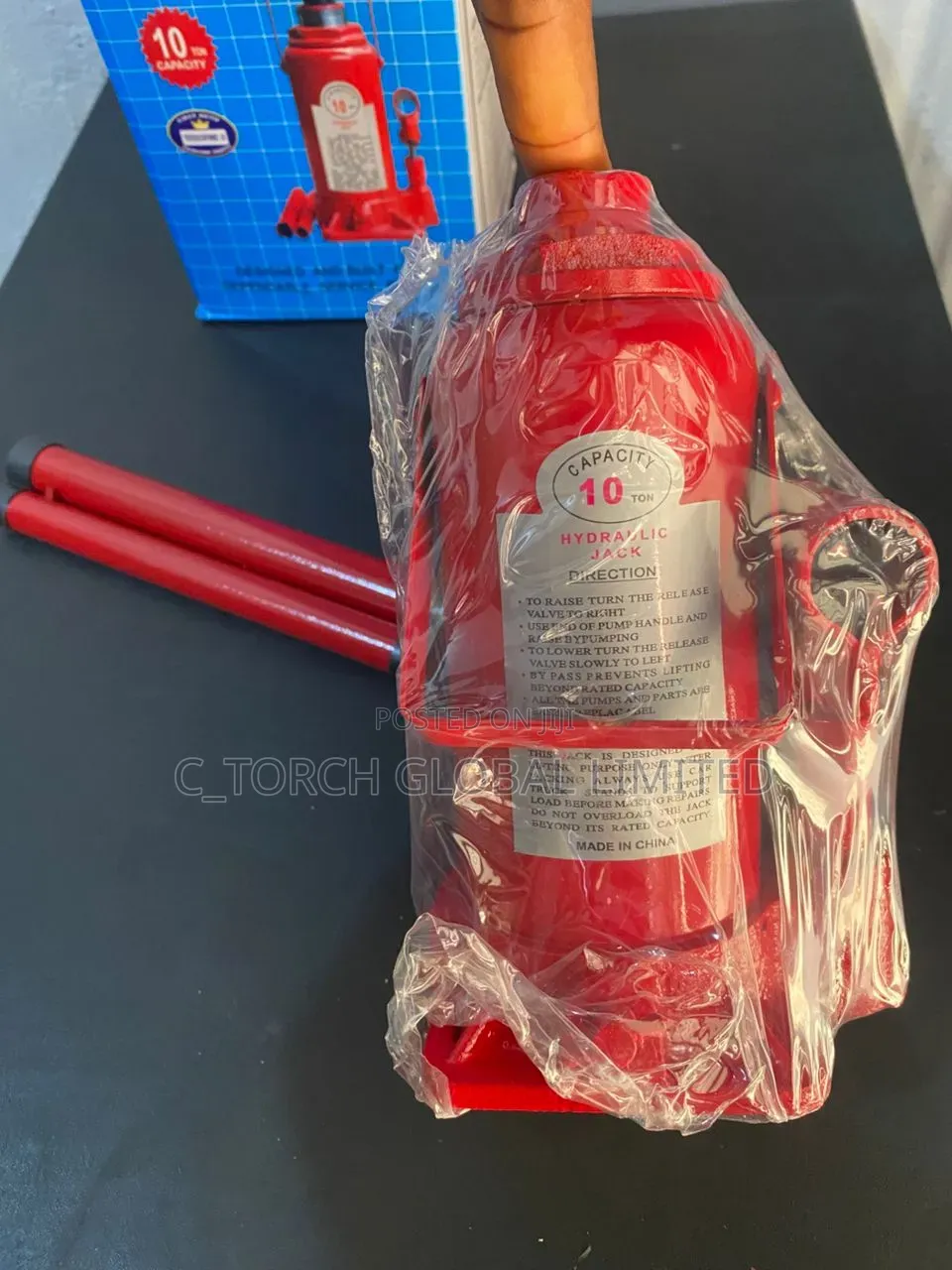 10-Ton Hydraulic Bottle Jack