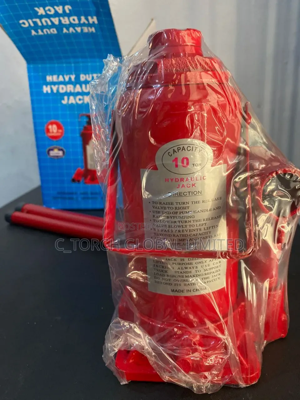 10-Ton Hydraulic Bottle Jack