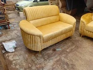 Hudor Golden Yellow 7 Seater Set