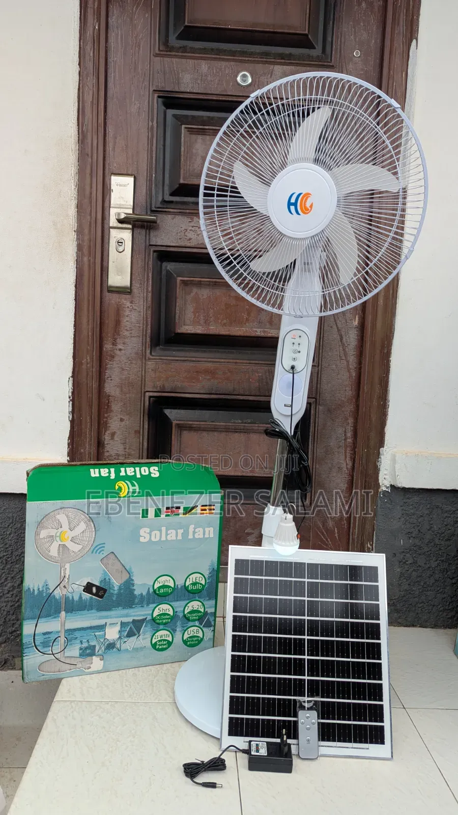 Hc Solar Rechargeable Fan