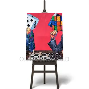 Puzzle Men Abstract 1pcs Canvas Wall Art