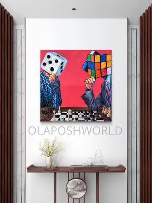 Puzzle Men Abstract 1pcs Canvas Wall Art