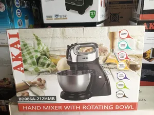 Akai Hand Mixer With Rotating Bowl 2 Years Warranty