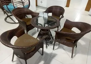 Quality Outdoor Indoor Rattan Table and Chairs