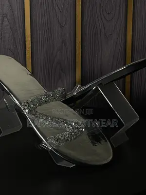 Size 43 Silver Sandal Slides