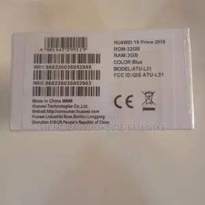 New Huawei Y6 2018 16 GB Blue