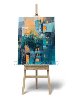Flowerery Abstract Canvas Wall Art