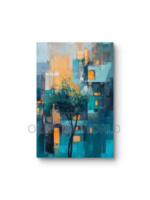 Flowerery Abstract Canvas Wall Art