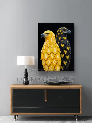 The Love Birds Canvas Wall Art