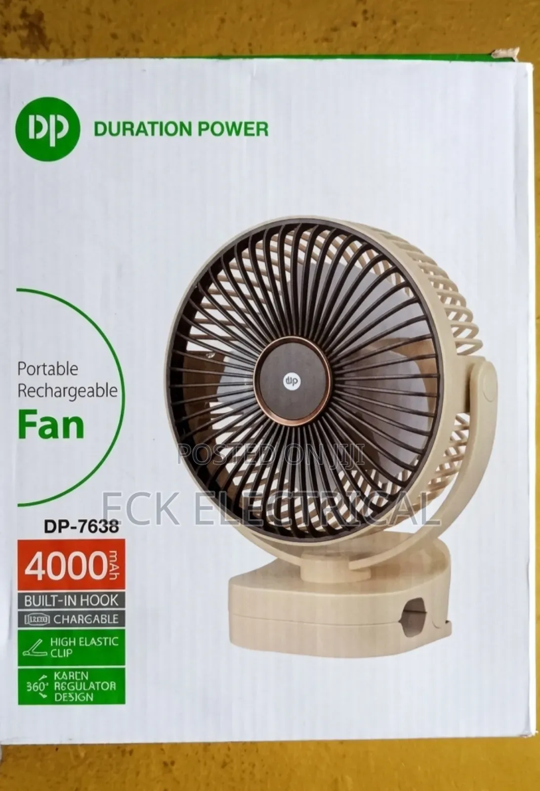 Portable Table Rechargeable Fan