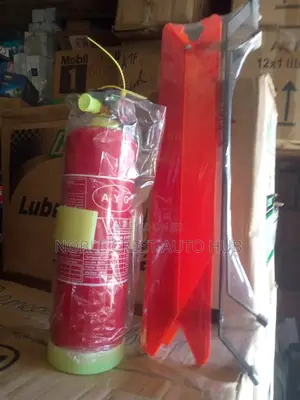 Fire Extinguisher and Triangle Caution