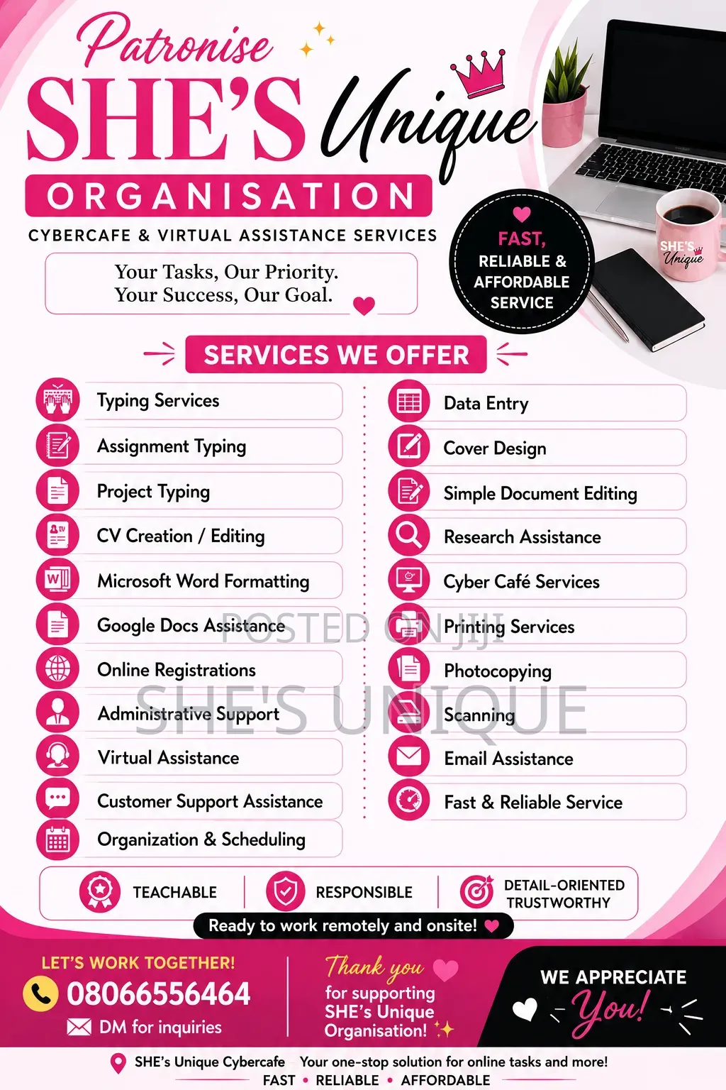 She's Unique Organisation