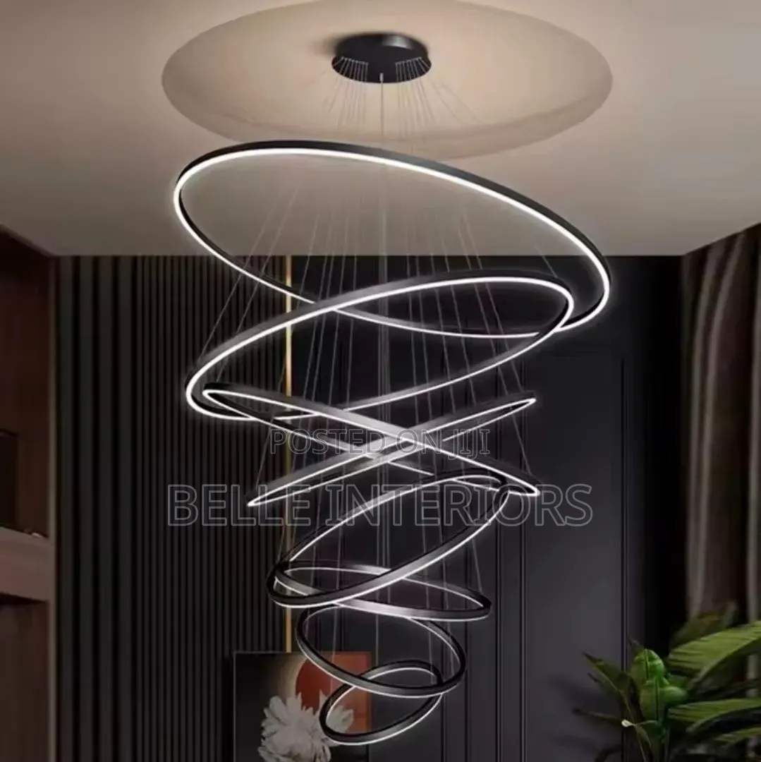 Modern Ring Stair Led Light Pendant