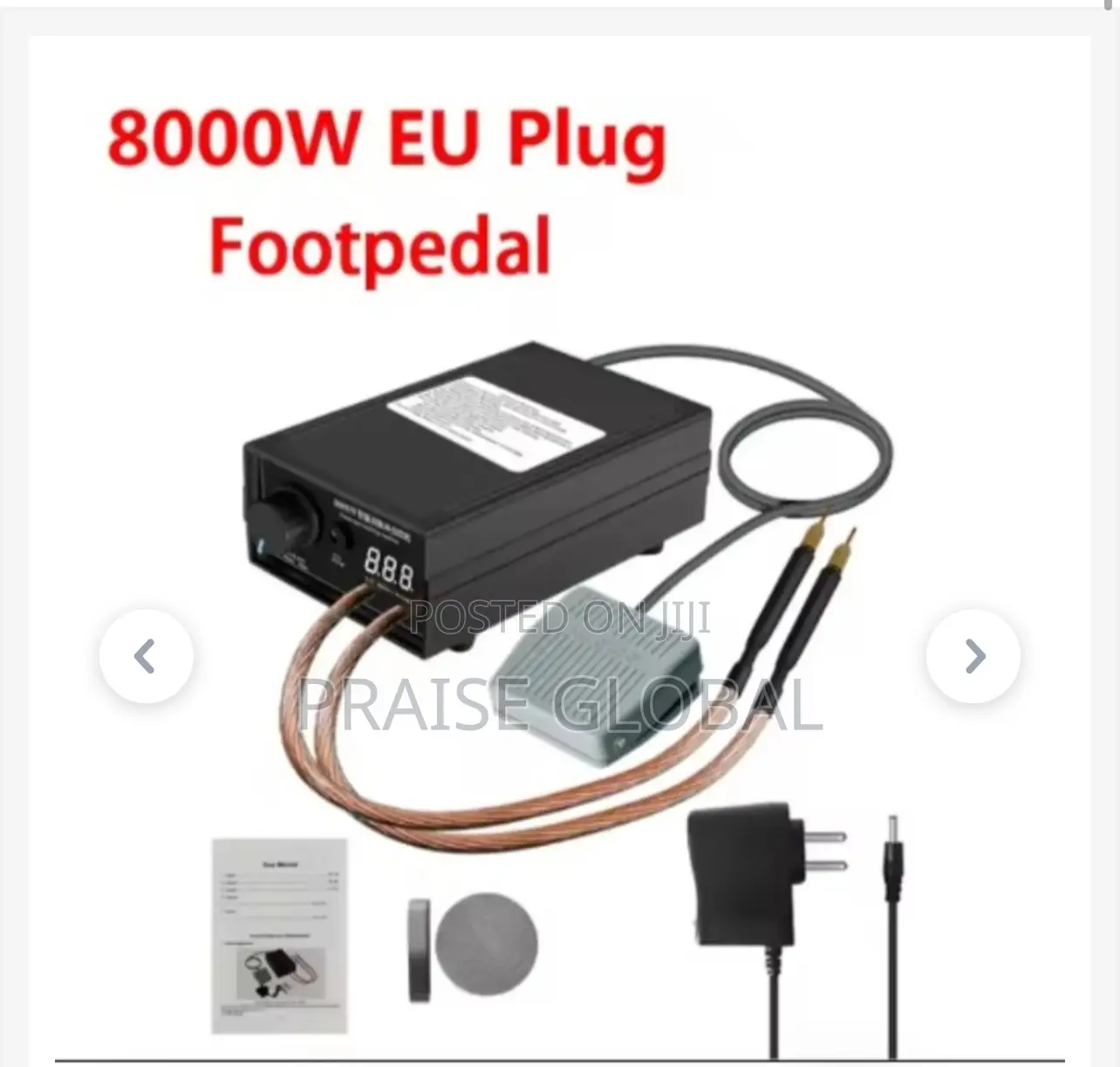 8000w High Power Double Pulse Spot Welding Machine-With Foot Pedal