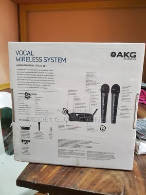 Akg Wms40 Mini Dual Vocal Set Wireless Microphone System