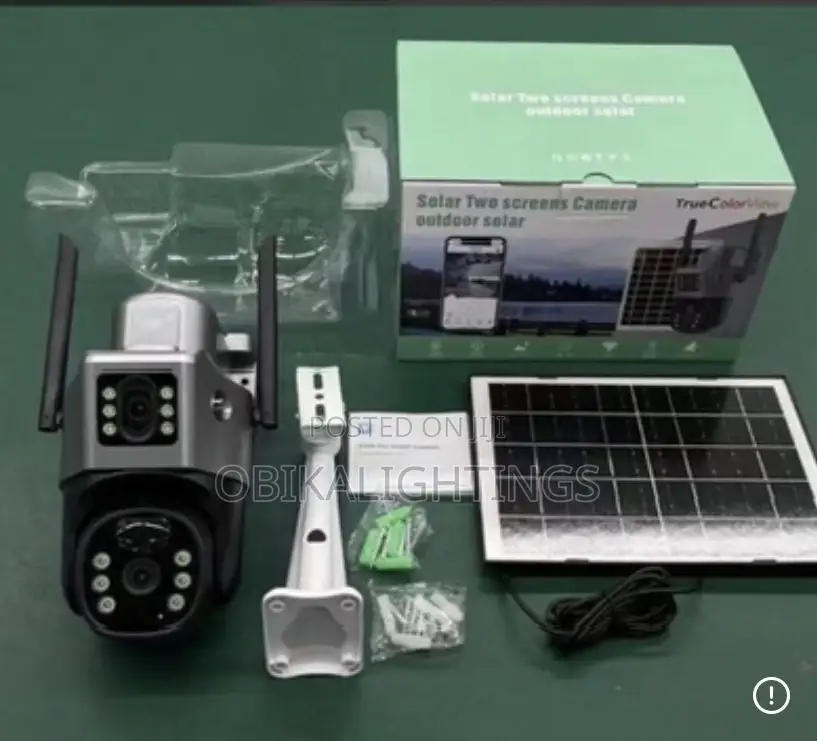V380 Dual Lens Solar Camera