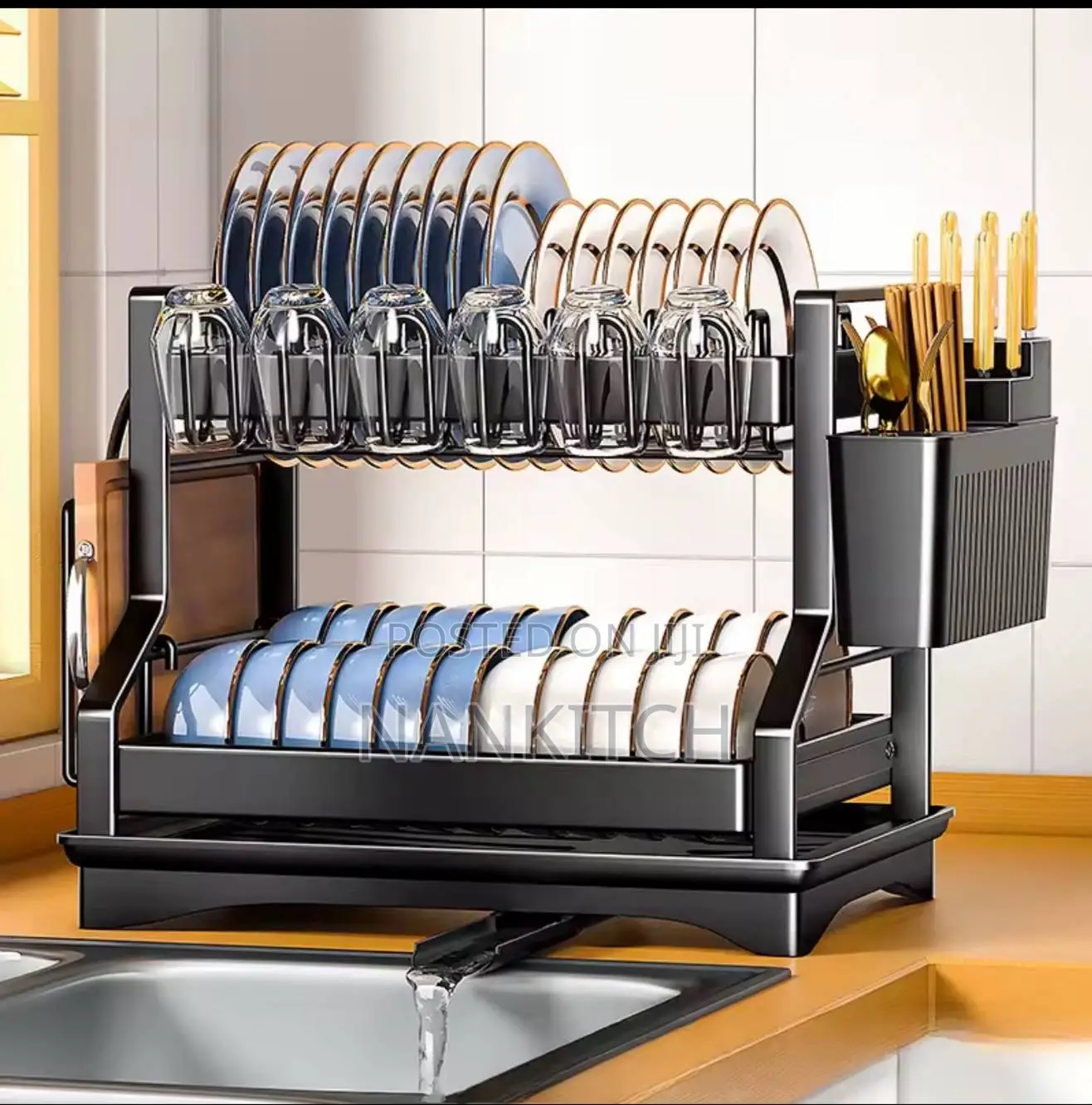Multi-Functional Dish Drainer Kitchen Sink Organizer