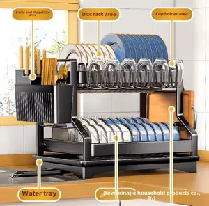 Multi-Functional Dish Drainer Kitchen Sink Organizer