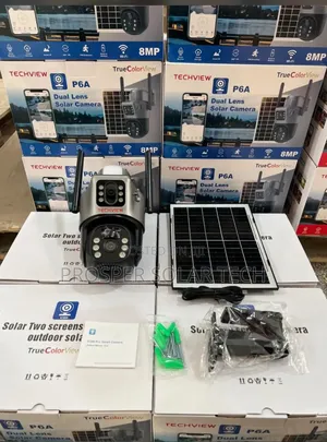Solar CCTV Dual Lens Camera