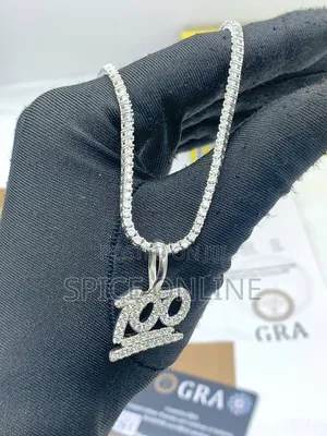 Xvip Premium VVS Moissanite Emoji Diamond Pendant on Necklace