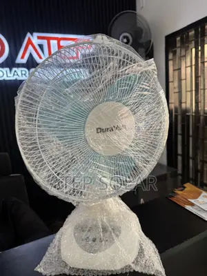 Duravolt 12 Inches Rechargeable Solar Table Fan 3in1