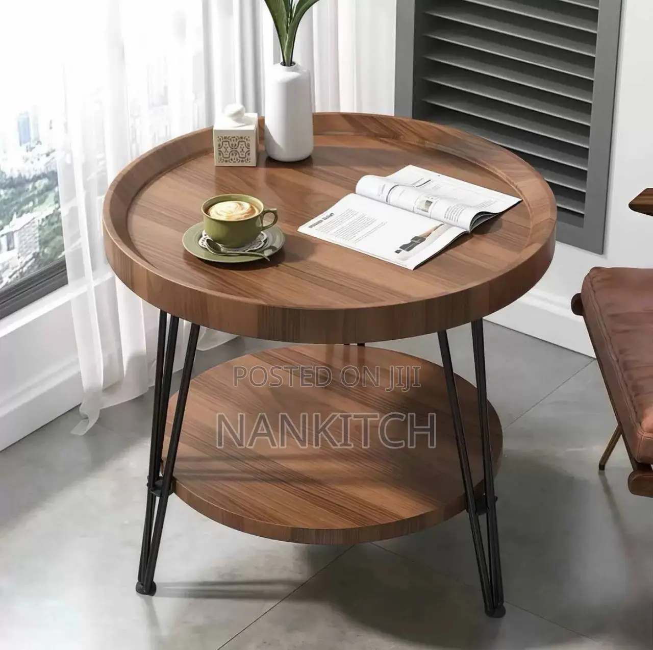 Double Small Round Coffee Table